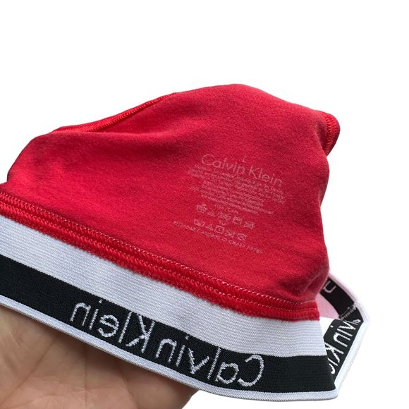 Calvin Klein Juniors Large Red Racerback Logo Cotton Bralette - Picture 3 of 5